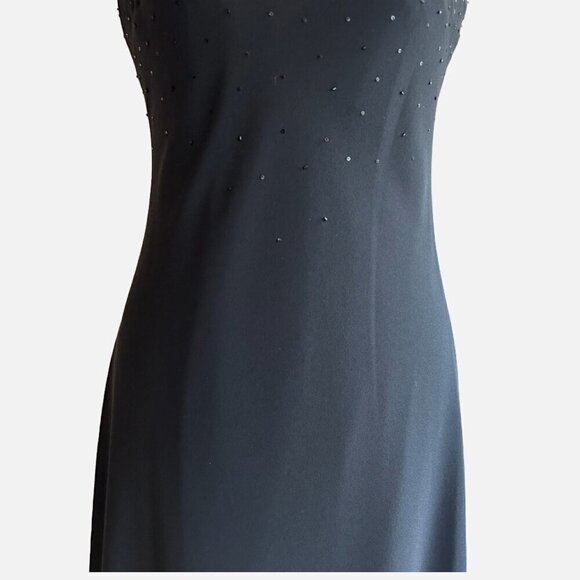 Jones Wear Dress Prom Formal Size 10/M Black Sequins - Picture 3 of 7